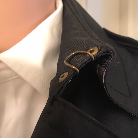 Authenticated Burberry London Black Double Breasted Barkstone Trench Coat US 6/8 - Picture 4 of 16